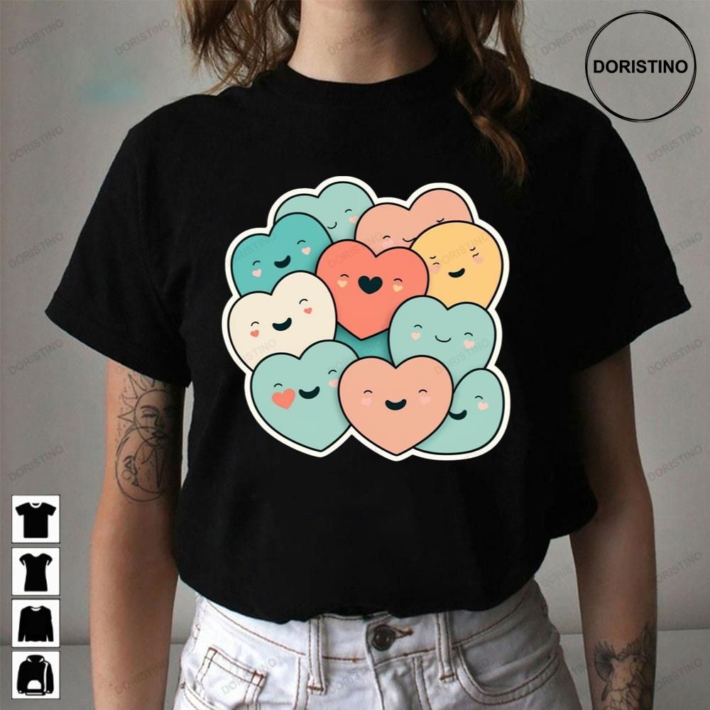 Happy Hearts 24 Colorful Cartoon Love Trending Style